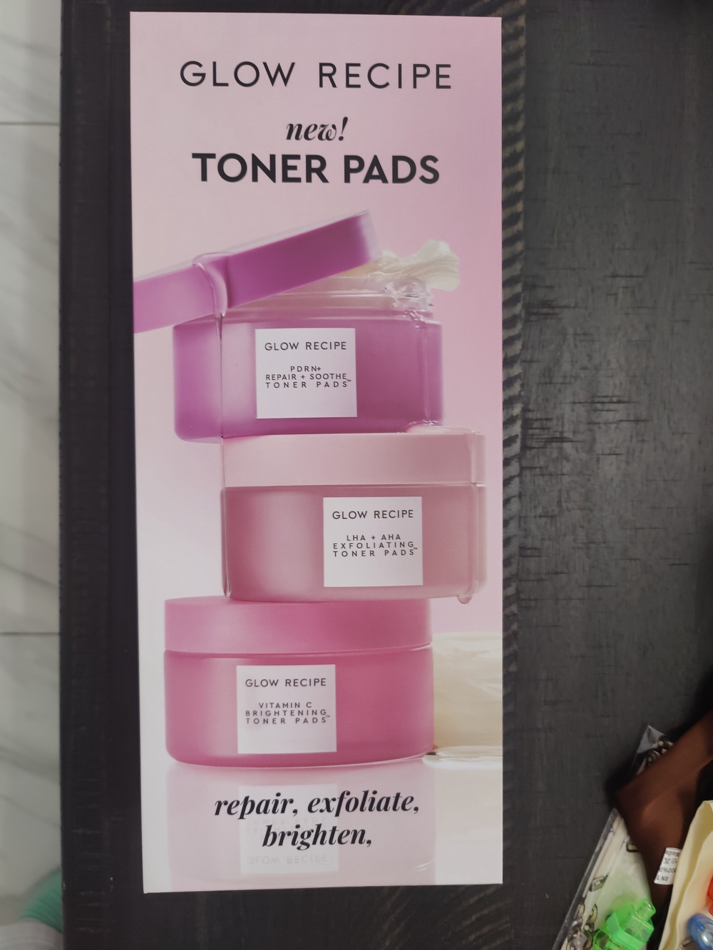NWT Glow Recipe Toner Pads - Pink Gradient Skincare Set
